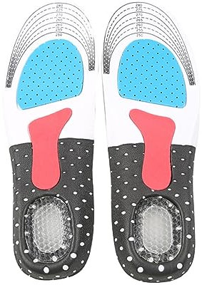 minkissy Unisex Gel Einlegesohlen Für Große Sportschuhe Atmungsaktive Orthopädische Einlagen Mit Fersenschutz Geeignet Für Plattfüße Und Plantarfasziitis Komfortable Dämpfung Und