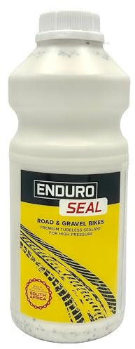 Enduro Seal Tubeless Tyre Sealant 1L, Super Fast Acting Puncture Repair for Road and Gravel Bikes, Specifically Desigend for High Pressure.
