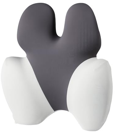 Eco Pursleep Coussin Lombaire Ergonomique | Coussin Dorsal Orthopédique en Memory Forme | Idéal pour la Chaise Bureau, la Voiture et le fauteuil de gaming | Certifié Oeko-TEX et Certipus-US