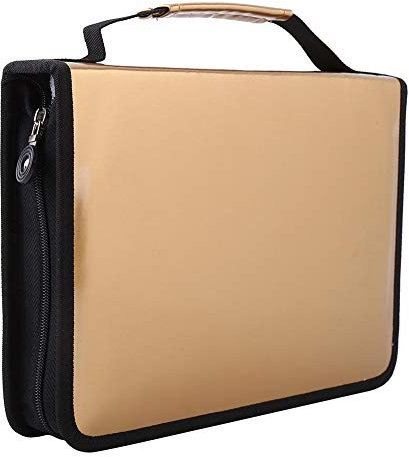150 Slots Federmäppchen PU-Leder Stoff Federmäppchen Reißverschluss Federbeutel Organisieren und schützen Bleistifte für Kunstliebhaber, Malbuch-Enthusiasten-Künstler(Gold)