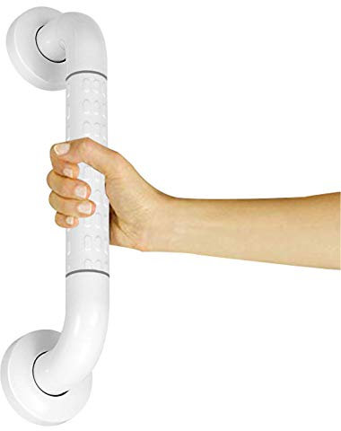 Namotu Non-Slip Grab Rail, Stainless Steel and Nylon, White, 40 x 3.5 cm, 200kg Max Load