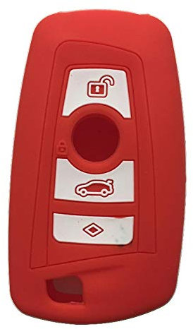 MWBLN Schlüsseletui-Abdeckung, Für BMW F-Serie F10 F20 F30 F40 Fernbedienungs-Schlüsseletui, Für Autosilikonabdeckungen Für Autoschlüssel Autoschlüssel-Abdeckung rot