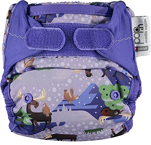 Close Pop-In Pañal de Tela Lavable Reutilizable Bambú talla Única Adaptable hasta 16kg, Unisex, Moose