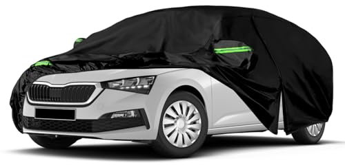 Telo Copriauto Sostituzione per Skoda Scala 2019-2024, Copertura Auto Protettiva Dell'auto, Telone per Auto Garage Completo Impermeabile Strisce Riflettenti Completo PE