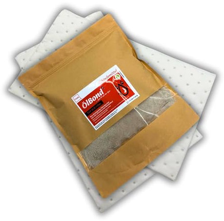 IT`SYOUR+ Ölbindemittel Bundle 1L u. 2,5L in Max/Fein Typ 3 R inkl. 2 Ölsaugtücher Theis ÖlBond stark saugend, rein ökologisch & Geruchsbindend (Max, 2,5L)