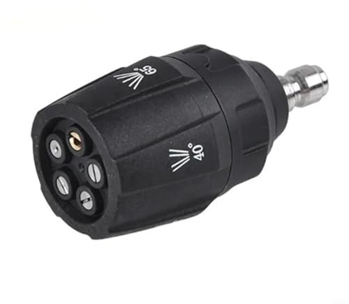 EpheyFIF Embout de buse de pulvérisation 5 en 1 pour nettoyeur haute pression 6,35 mm - Plusieurs angles - Adaptateur de pistolet de nettoyeur haute pression en laiton