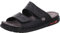 Rohde Herren Pantolette Leder Klettverschluss Clog Cento 6003, Größe:46 EU, Farbe:Schwarz