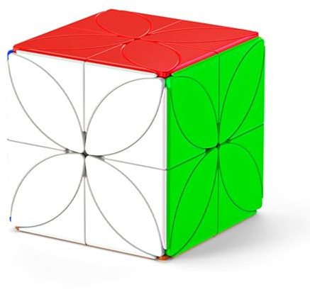 ROXENDA Four Leaf Clover Speed Cube, Cube 3D Magic Cube, Idéal pour Les Challenges au Domicile ou Lors des Rencontres Entre Amateurs de Puzzles