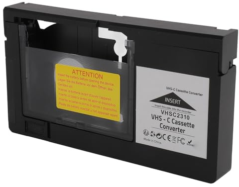 Zisemeil Videokameror Kassettadapter, Motoriserad Manövrering Enknappskontroll Uppspelning Inspelning Videokassettadapter för S VHS C S VHS-band, med Säkerhetsbrytare