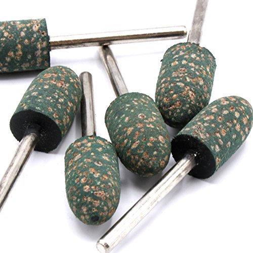 6x Polierstifte Polierer Gummi mit Leder 10mm für Dremel Proxxon Schleifer Multifunktionswerkzeug