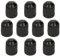 Stocc - 10 tapas de plástico para válvula de neumático, color negro, para válvulas Schrader de ajuste universal, comúnmente utilizadas en neumáticos de coche, bicicletas, motocicletas, cochecitos y