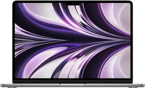2022 Apple MacBook Air avec Apple M2 Chip (13-pouces, 8Go RAM, 256Go SSD Stockage) (AZERTY French) Gris Sidéral (Reconditionné)