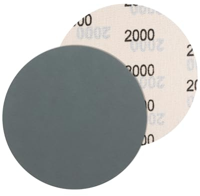Bolatus 5 Stück Schleifpapier 125mm Klett, Körnung 2000 Nasse Trockene Schleifscheiben Rund Exzenterschleifer Schleifblätter für Auto Metall Holz