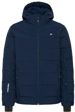 NORTH BEND NBMarin Herren Skijacke Winterjacke Outdoorjacke atmungsaktiv 8.000 mm Wassersäule Kapuze Kordelzug Reißverschlusstaschen W-PRO Wetterschutzsystem, Größe:XL, Farbe:Navy Blazer (2048)
