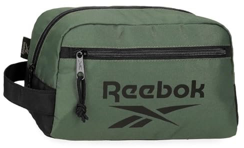Reebok Darwin Neceser Dos Compartimentos Adaptable Verde 25x15x10 cms Poliéster by Joumma Bags