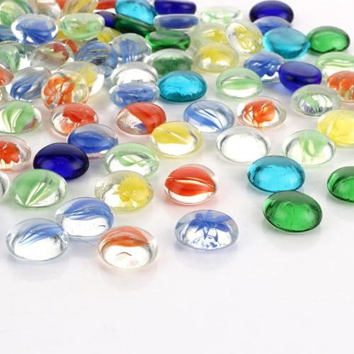 ZOFUN 2 kg de azulejos de mosaico de cristal, pequeños azulejos de mosaico para manualidades, piedras de cristal de colores y piedras muggle para baño, cocina, decoración del hogar, proyectos de arte