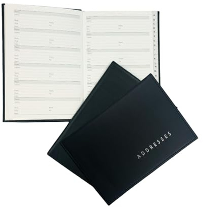 A5 Black Address Book by Janrax
