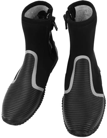 Botines de Agua de 5 Mm, Botas de Buceo Cálido Evita la Suela de Deslizamiento para Nadar para Rafting (XL)
