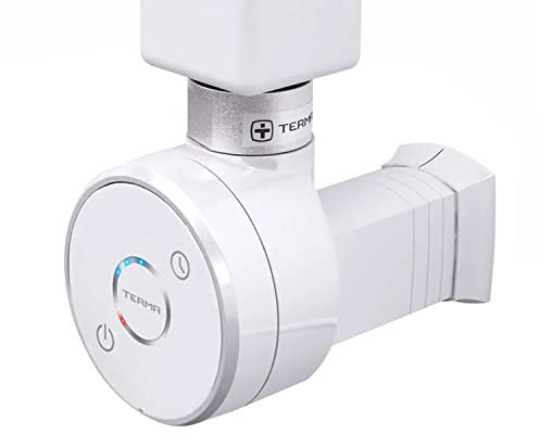 Termostat värmestav värmepatron för badvärmare värmeelement DRY 1 000 watt rak kabel utan kontakt (vit)