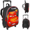 alles-meine.de GmbH Kinder - Reiseartikel & Taschen - Verschiedene Artikel frei wählbar - 2 in 1 - Kinder Trolley & Rucksack - Cars - Auto - Lightning McQueen - 3D Effekt - wasse..
