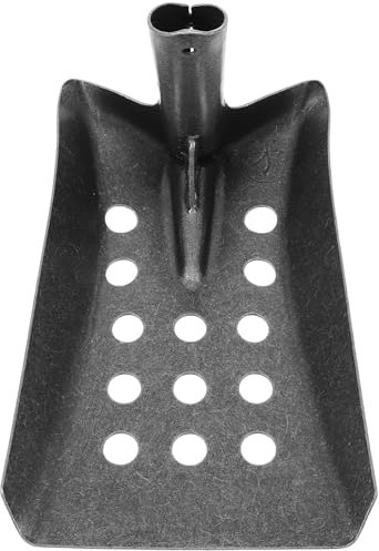 HANABASS Pelle De Jardin Pelle De Tamisage De Boue Pelle De Drainage en Métal Pelle À Sable Pelle À Charbon Robuste Pelle De Chasse Au Trésor pour Outils De Nettoyage des Égouts De La