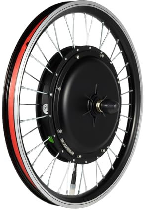 Konfiur 48V 30A E-Bike Umbausatz, 1000W 20 Zoll Ebike Umbausatz mit Akku, 50KM/H Fahrrad Elektromotor Ebike Conversion kit E Bike Nachrüstsatz E Bike Nachrüstsatz mit LED-Anzeige