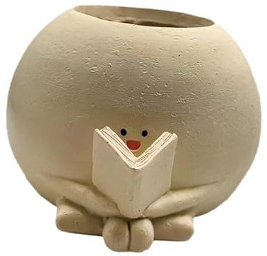 Colcolo Plante Pot Planter Books Books Forme Organisateur de Sculpture Mignon Conteneur d'ornement Unique pour Bureau Garden