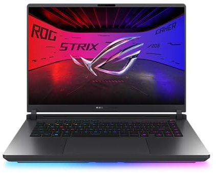 ASUS ROG Strix G16 G615LP Laptop | 16 2,5K 240Hz/3ms 16:9 IPS Display | Intel Core Ultra 9 275HX | 32GB RAM | 1TB SSD | NVIDIA RTX 5070 | Win11 Home | QWERTZ | Eclipse Gray | 3Monate GamePass
