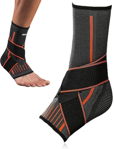 CULEB Tobillera para Estabilizar y Prevenir Torceduras,Tobillera Deportiva de Compresión,Tobilleras Ajustable Soporte Ortopédico Transpirable para Ambos Pies,Unisexo