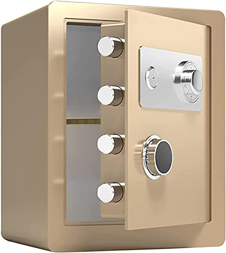 Coffre-fort domestique avec serrure en acier pour petits objets protégés par mot de passe et clé - Solution de rangement compacte et fiable
