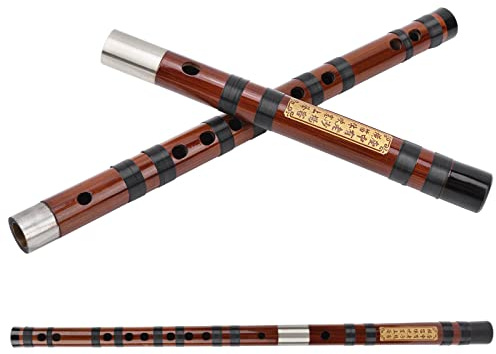 ZAICOLER Kit de Instrumentos de Viento de Flauta de bambú con Llave F de con Conector de Cuproníquel, Perfecto para Melodías Delicadas y Entusiastas de la Flauta