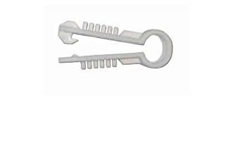 Grapa Taco para Cable coaxial de 6mm en Color Blanca GT55BL