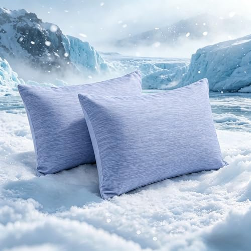 Funda de Almohada de Enfriamiento ARC-Chill, Marchpower 2 Pack 40x80cm-Azul