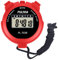 PULIVIA Sport Stoppuhr Timer Lap Split Memory Digital Stoppuhr Kalender 12/24 Stunden mit Wecker, Stoppuhr Sport Schwimmen Laufen Fu?Ball Trainer Ausr¨¹Stung (PL703-Rot)