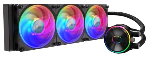 Cooler Master MasterLiquid PL360 FLUX Close-Loop AIO CPU Liquid Cooler, Gen2 ARGB Dual Loop Pump, 360mm Radiator, PL-Flux 120 PWM Fans, AMD Ryzen AM5/AM4, Intel LGA1700/1200 (MLY-D36M-A23PZ-R1)