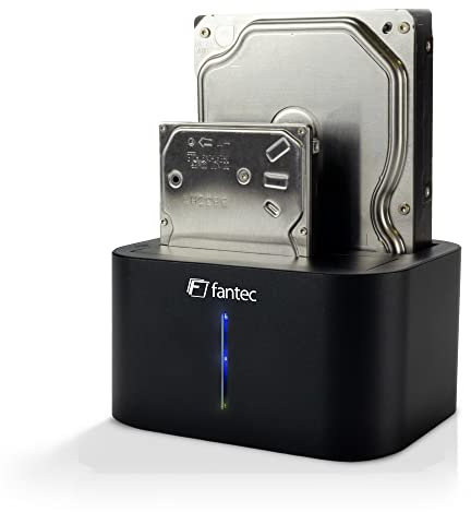 FANTEC DS-X2U3-Alu. Geeignet für 2X 6,35cm (2,5) und/oder 2X 8,89cm (3,5) SATA I/II/III Festplatten und SSDs 2492 Schwarz