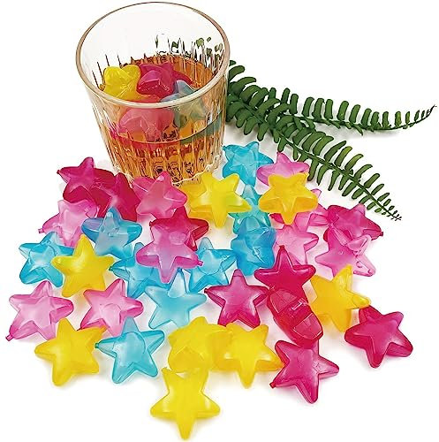 Cubetti di Ghiaccio Riutilizzabili Multicolore Cubetti Ghiaccio Riutilizzabili Plastica Cubetti di Ghiaccio per le Feste Utilizzato per Cocktail di Bevande 20 Pezzi