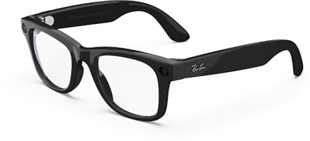 Ray-Ban Meta Smartbrille - Wayfarer, glänzender schwarzer Rahmen, klare Gläser