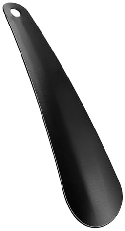 rurufuy Metal Shoe Horn 17cm Travel Shoehorn,Short Pocket Shoe Horns Lazy Shoe Helper With Hook For Men Women The Elderly Kids