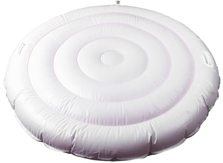 Luocute 4.5ft Inflatable Hot Tub Cover, Energy Saving Lid, Insulated with Handle for Outdoor Round Portable Hottub, Foldable Protective Rain Overflow Cover for Most Hot Tub, Luocutef25xsv6rkm