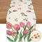 YCOLL Sommer Deko Tischläufer 40×180 cm – Wasserabweisend & Abwaschbar, Blumen Pflanzen Design für Küche, Esstisch, Outdoor & Esszimmer Party Dekoration
