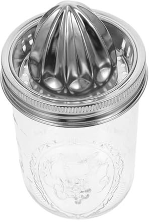 Garneck Presse-Agrumes Manuel En Acier Inoxydable Pour Mason Jar Presse-Citron Ergonomique Pour Fruits Frais Idéal Cuisine Bar Et Maison