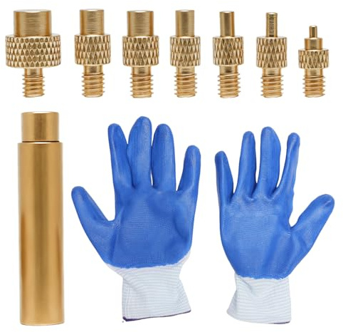 TNSLAND Juego de 8 puntas de soldador para insertos roscados, Ayuda para Fundir M2 M2.5 M3 M4 M5 M6 M8 para componentes de impresora 3D de plástico y proyectos de bricolaje