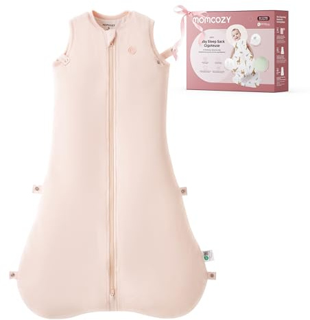 momcozy Baby Sleeping Bag 6-12 Months, 1.5 Tog Wearable Blanket, Pink, M
