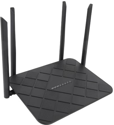 Luocute 4G LTE Trådlös Router, 300 Mbps WiFi Hotspot med SIM-kortplats, 4 Högpresterande Antenner, Stöder 32 Enheter, B1/3/5/7/8/20/38/40/41 Band