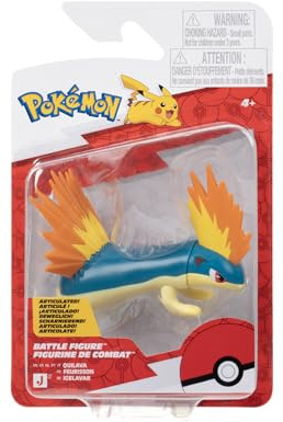 Pokémon Battle Figure PKW4532 Quilava - Giocattolo ufficiale Pokemon per bambini 4+ anni