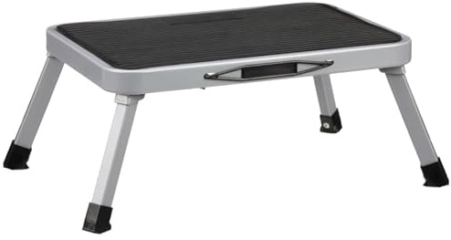 Folding Camping Step Stool for Caravan & Motorhome – Portable Non-Slip Campervan Step with Anti-Skid Surface – Lightweight Foldable Outdoor Step for RV, Caravan, Kitchen & Garage Use