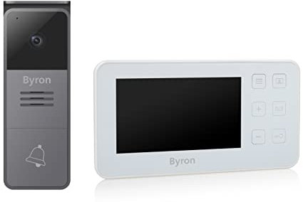 Byron DIC-24512 Video Türgegensprechanlage mit 4,3 Display für 1 Partei/ 2-Draht-Installation