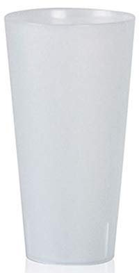 TELEVASO - Vasos de plastico duro vaso reutilizables y reciclables 400 ml Pack de 56 unidades Extra Fuerte - Polipropileno traslúcido Satinado - Vaso ecológico Libre de BPA, Cerveza, cubatas, Agua