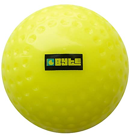 BYTE LIGHTWEIGHT HOCKEY LARGE TRAINING BALL YELLOW ONE PACK